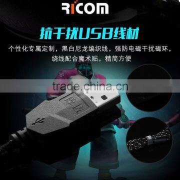Wired Gaming Mouse 6D 6 Button Nylon Braided Cable Best Quality Best Design Cheap Gaming Mouse--GM05--Shenzhen Ricom photo-3