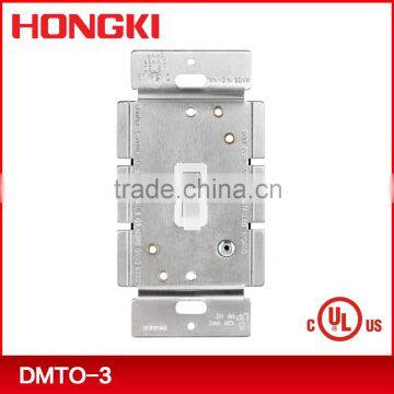 UL approved toggle dimemr rated at 120Vac 60HZ incandescent sigble pole