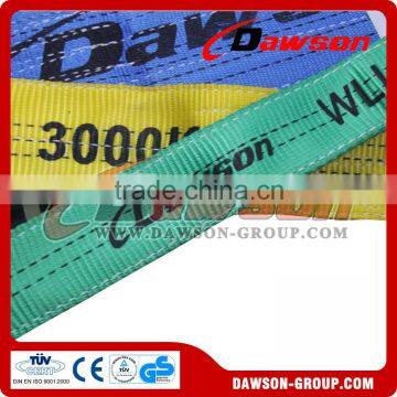 China Dawson flat webbing slings manufacture/polyester webbing slings manufacture/EN 1492-1 flat webbing sling manufacture