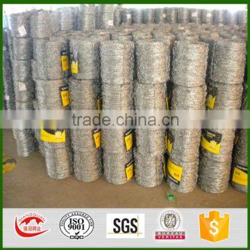 high quality hot dipped galvanized barbed wire 15 16 18 100m 200m