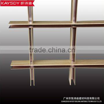 wooden ceiling grilles for airport ,aluminum grille for airport