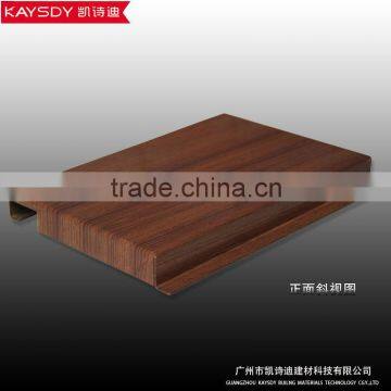 china manufacturer G shape aluminum suspended false ceiling