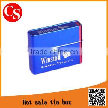 fancy rectangular cigarette tin box