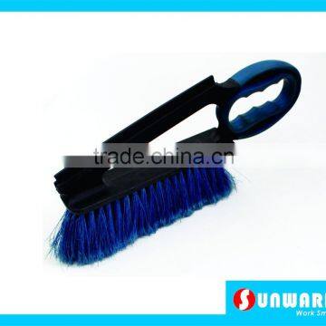 Window/Vehicle washing brush,with rubber Squeegee,Soft grip handle