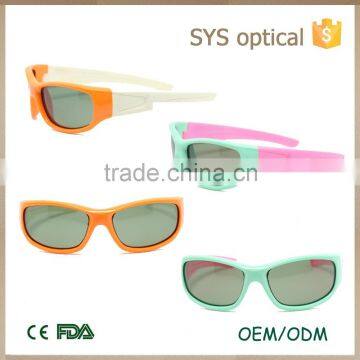 Up to date silicone baby sunglasses , super flexible UV400 children sun shade                        
                                                Quality Choice