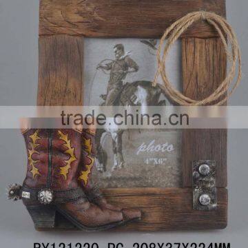 Cowboy Cross Necklace Photo Frame Polyresin Home Decor photo-3