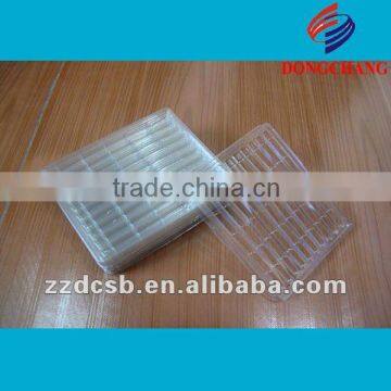 Clear plastic pvc blister tray with compartments for hardware accessories packaging