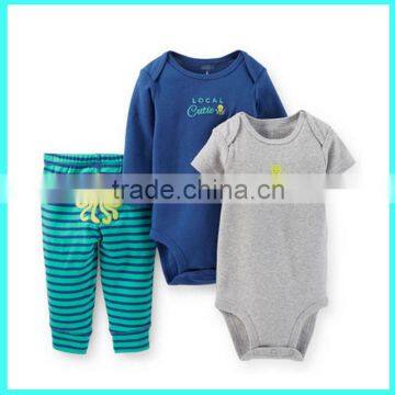 2016 Summer boys outfit set,3pcs baby boy kids outfits,baby boy 3 pc set