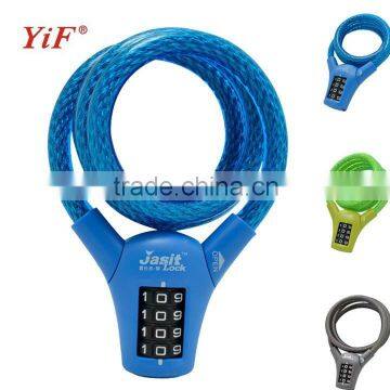 YiFeng 4 Digit Combination Bicycle Lock Cable Lock YF21059