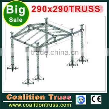 Outdoor aluminum modular stage 6 pillars truss system                        
                                                Quality Choice