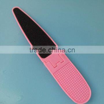 JBC-035 Folder plastich handle double side sandpaper pedicure foot file