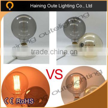 Trade Assurance Vintage Tungsten Filament E27 Globe Edison Light Clear Bulb Lamp Incandescent Replacement 40W 220V New