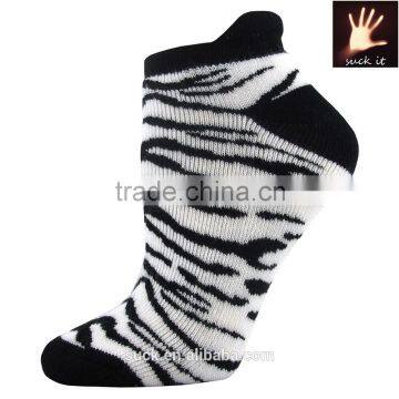 Ladies Jungle Footies Anklet Socks With Zebra-stripe photo-6