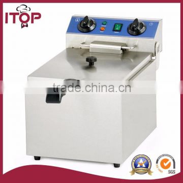 13L stainless steel industrial deep fat fryer