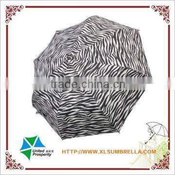 Zebra Stripes Fabric Fashion Folding Umbrella photo-2