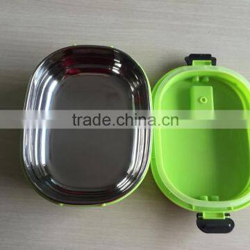 LUNCH BOX One Layer Stainless Steel Warm Stock Save Place Easy to Carry