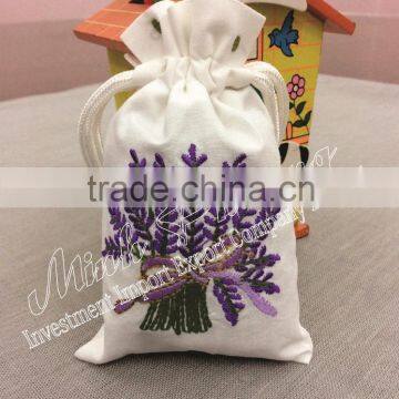 Size 10x15 cm Spa sachet flower hand embroidery cloths fragrant bag