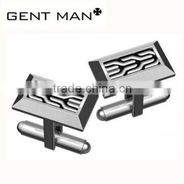 Low cost Stainless Steel Cufflinks In Gift Box Cuff Links Set For Men's Dress Shirts