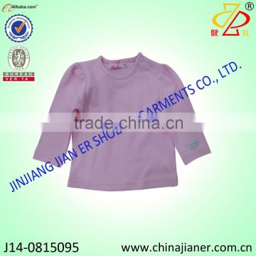 hot sale 100%cotton plain kids tshirt, top quality children t-shirt factory