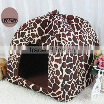 Short Plush Leopard Comfortable Plush Pet Nest