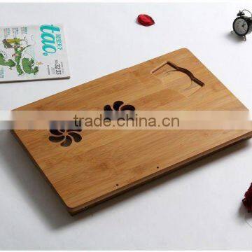 bamboo laptop stand with mouse pad