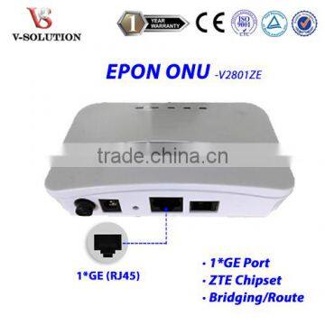 1GE EPON ONU with Mini Plastic White Housing Support DHCP/PPPOE/Static IP/Static Route