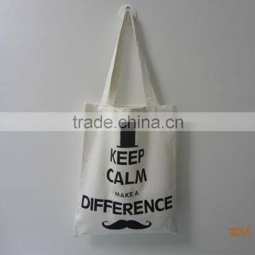 Foldable custom logo reusable canvas shopping bag