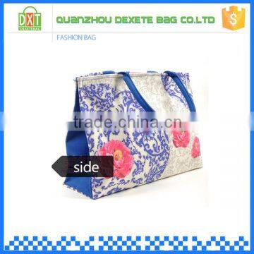 Canvas material female section colourful ladies fashion bags