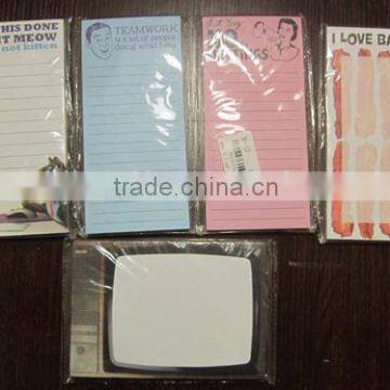 New Design Eco-friendly Fridge Magnet Notepads