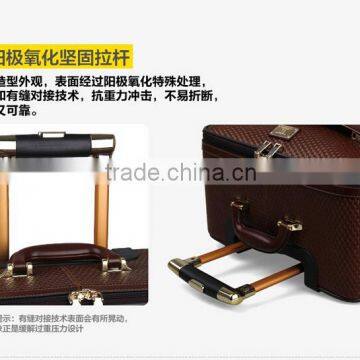 pilot trolley luggage brief case handle with 360 turning moving wheel retractable luggage handle