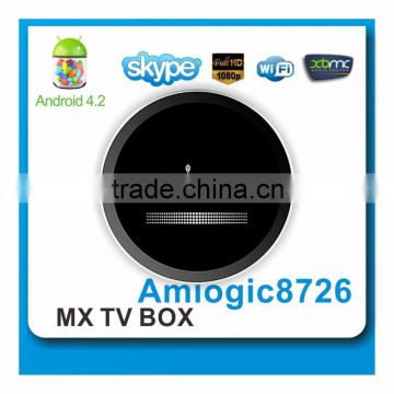 New Version amlgoic MX android tv Box/XBMC dual core android tv box Amlogic 8726 MX Box