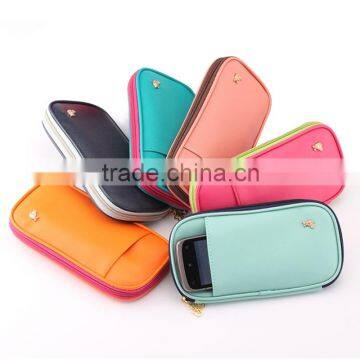 Candy Color Pencil CasePortable Multifunction Solid Color Pencil Box Pouch Fashion Pencil Bag Free Shipping