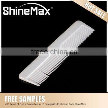 China double tooth white plastic square comb