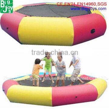 CE inflatable water trampoline for sale, giant inflatable water toys/games