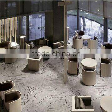 Wool material modern design hotel lobby restroom carpet