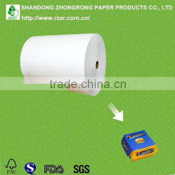 PE coted ivory board/FBB/SBS for hamburger packaging