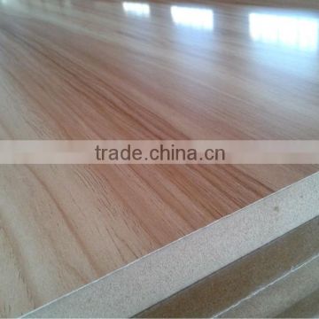 Matt 15mm Walnut color Melamine MDF board