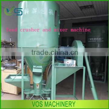 Top design animal feed crusher and mixer hammer mill/feed mixer for sale