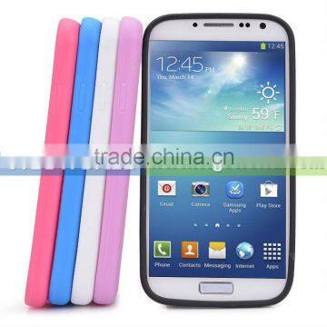 TPU Bumper Frame Clear Transparent PC Back Cover Glow in the Dark Hybrid Case Cover for Samsung Galaxy S4 S IV i9500