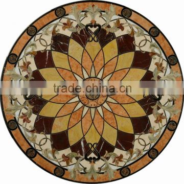 School building wall designs natural marble custom floor inlays