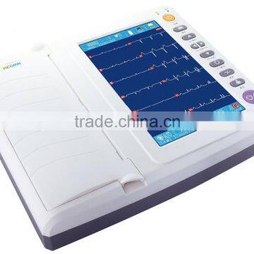 Best Price of CE Marked Digital 12 Channel 12 Leads Portable ECG Machine With Bulid-in Printer photo-3