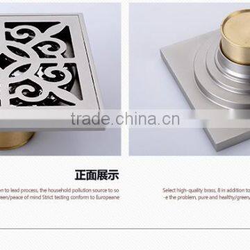 LABRAZE LE8503N Bathroom/kitchen Brass Floor Drains With Copper Wire Drawing photo-4