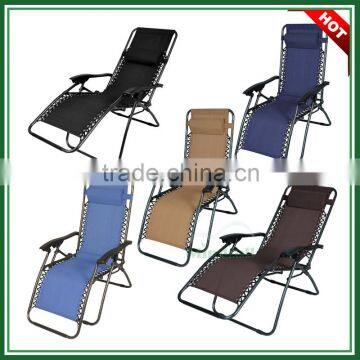 Wholesale Steel Tube Garden Fuiniture Cheap Leisure Chair Folding Recliner Zero Gravity Office Chairs