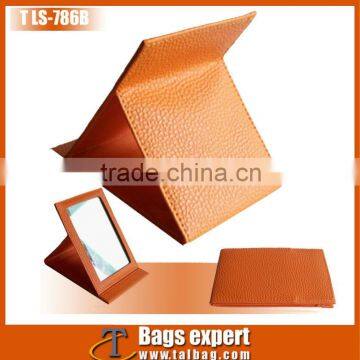 hot selling pu leather foldable mirrors compact