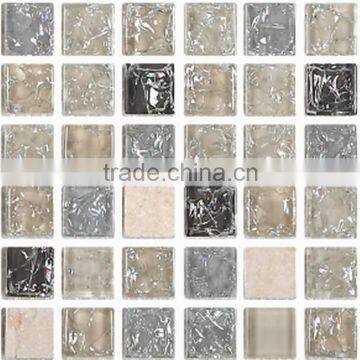 cheap glass crack series mosaic tile for home interior decoration /wallpapers(PMG15L009)