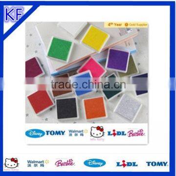 colorful plastic non-abrasive dish scouring round ink stamp pad