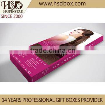 Custom handmade cardboard paper extension hair box packaging