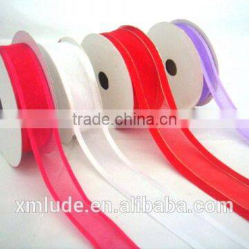 Green Purple Pink Organza Ribbon photo-6