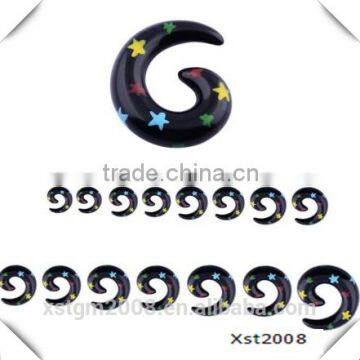 star design spiral magnetic ring studex ear piercing jewelrys