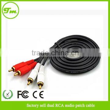 factory sell dual RCA audio patch cable